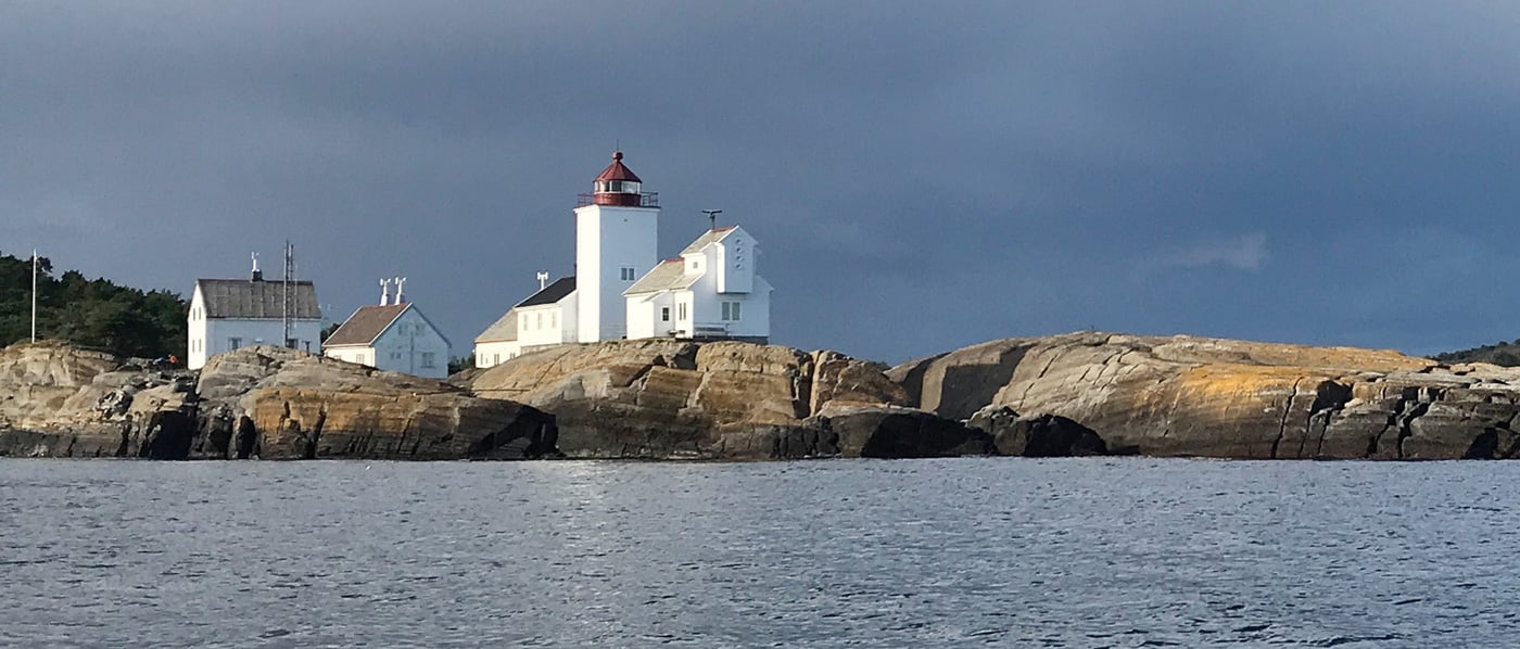 Lighthouse, which marks the entrance to Langesundsfjord in Norway.