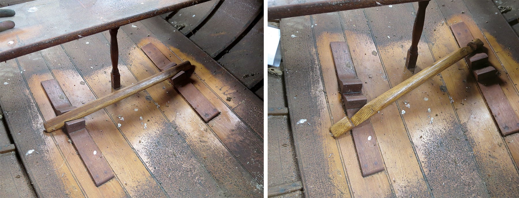 Stretchers, or foot braces.