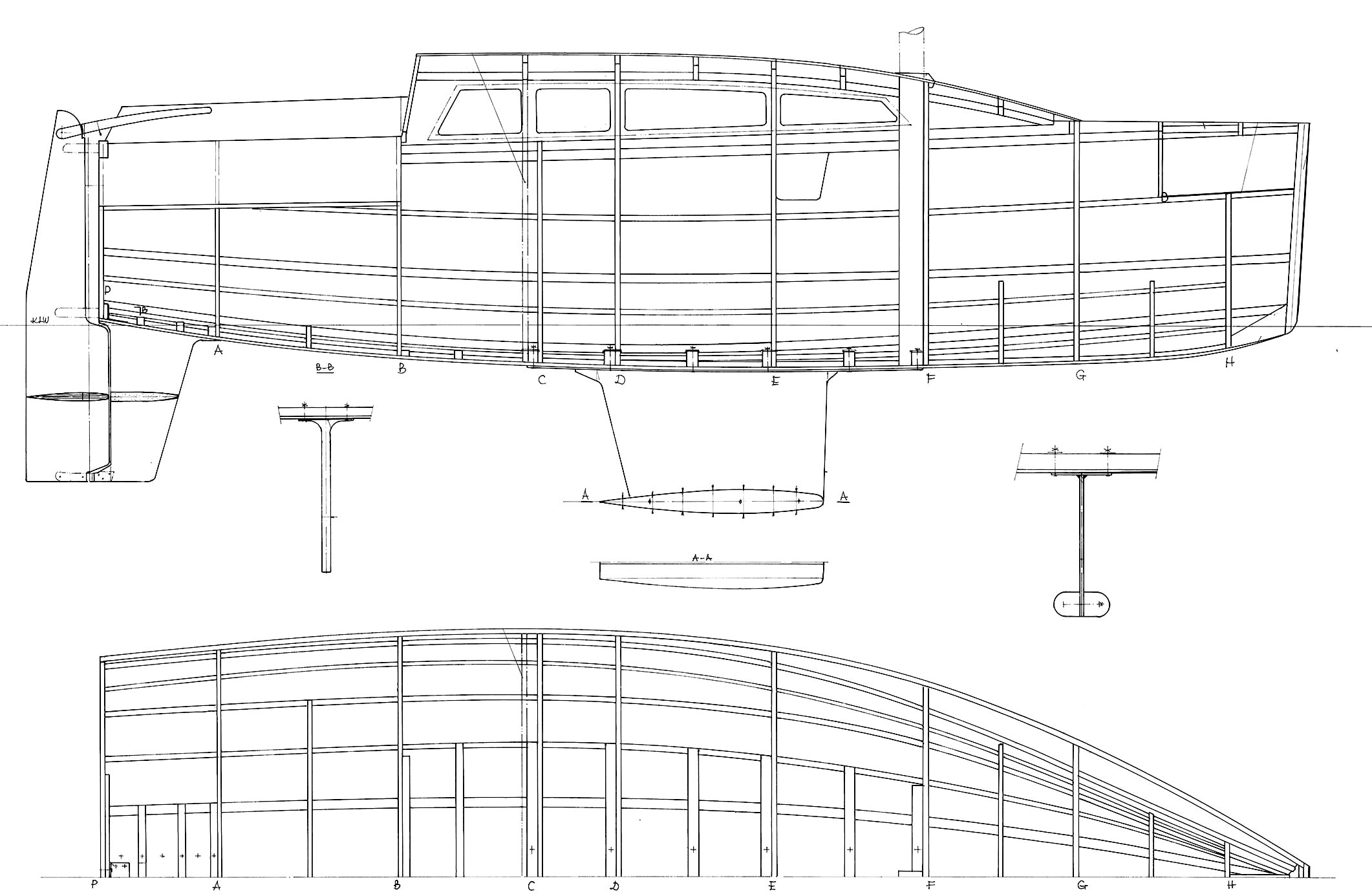 The plywood hull will go together relatively quickly.