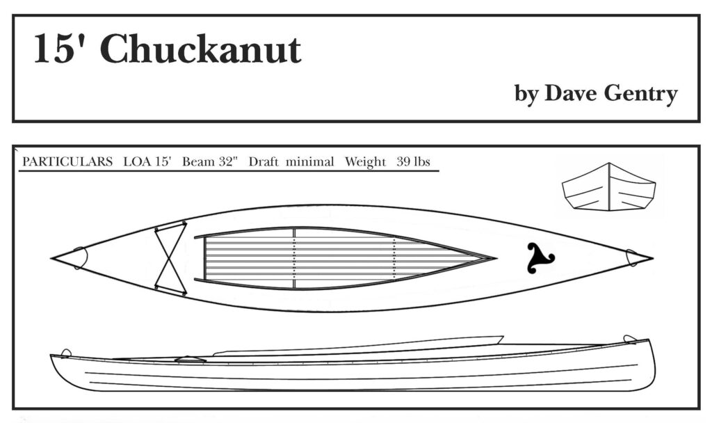 Chuckanut boat drawing and particulars