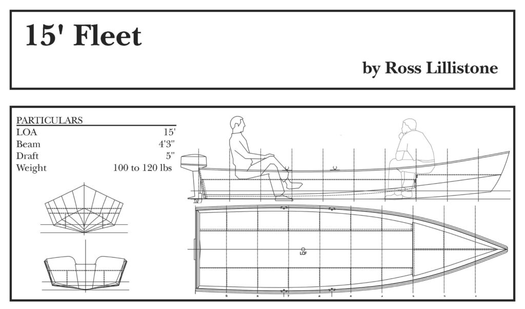 Fleet boat drawing and particulars.
