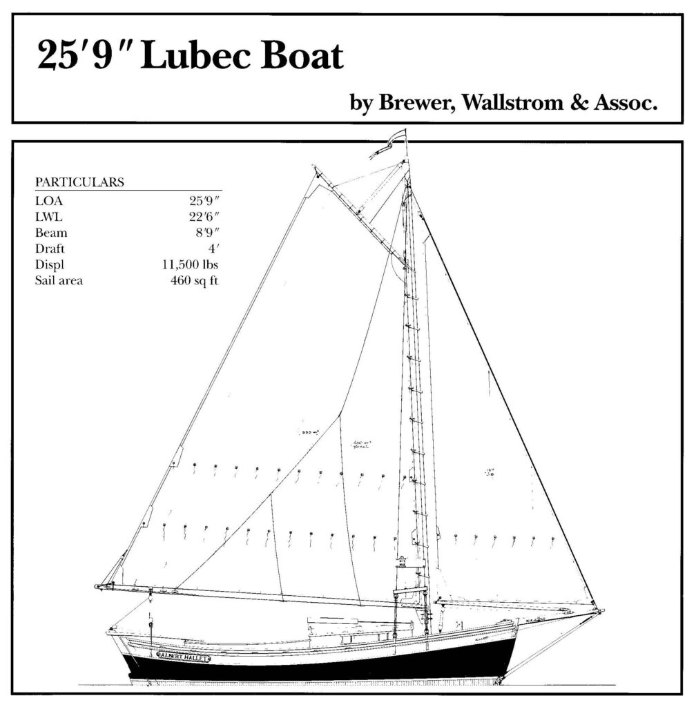 Lubec Boat drawing and partticlars.