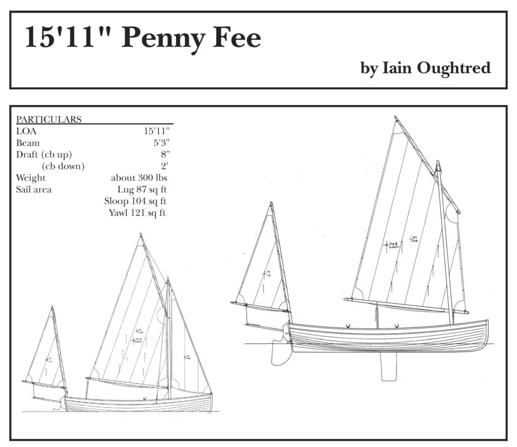 Penny Fee boat drawing and particulars