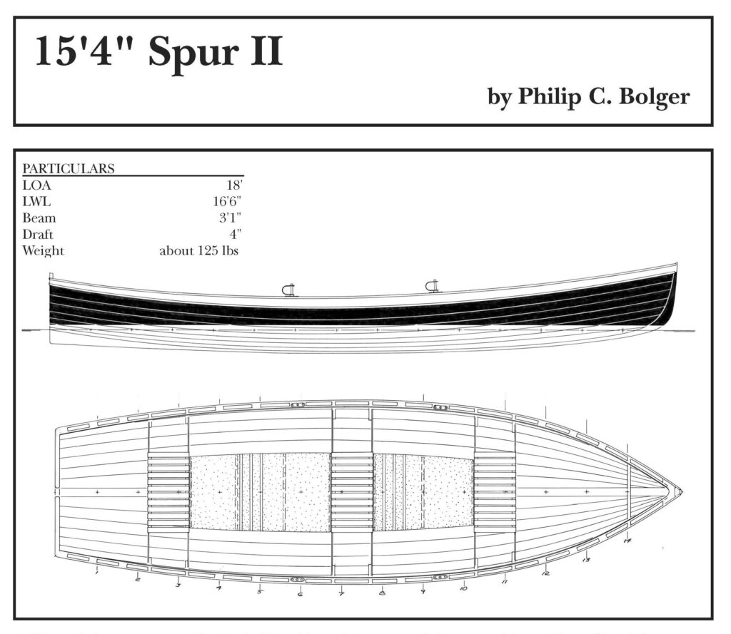 Spurr II boat drawing and particulars.
