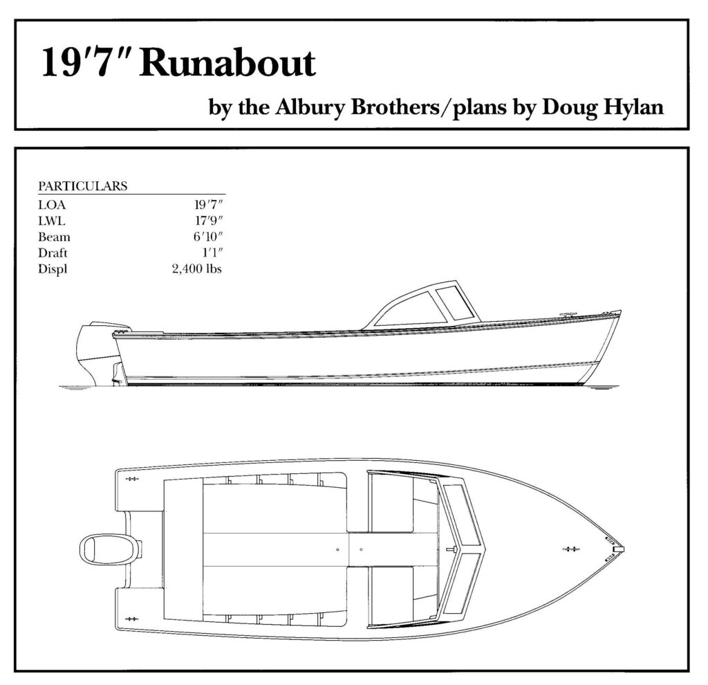 Albury Runabout drawing and particulars.
