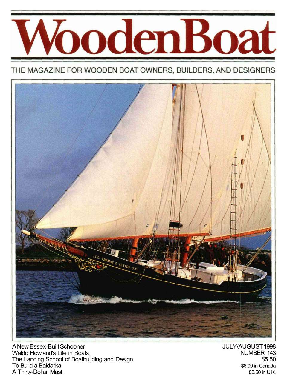 WoodenBoat July/August 1998 cover.