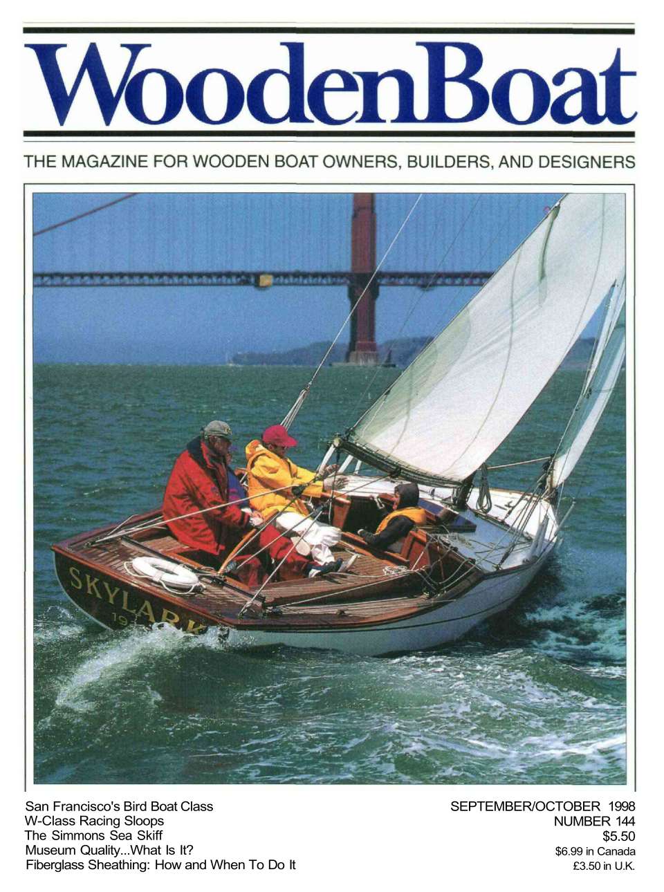 WoodenBoat September/October 1998 cover.