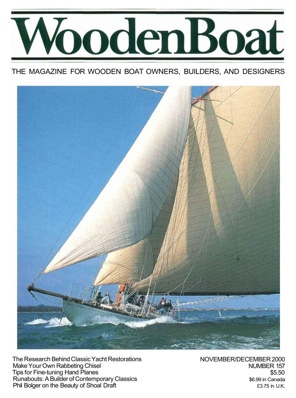 WoodenBoat November/December 2000 cover