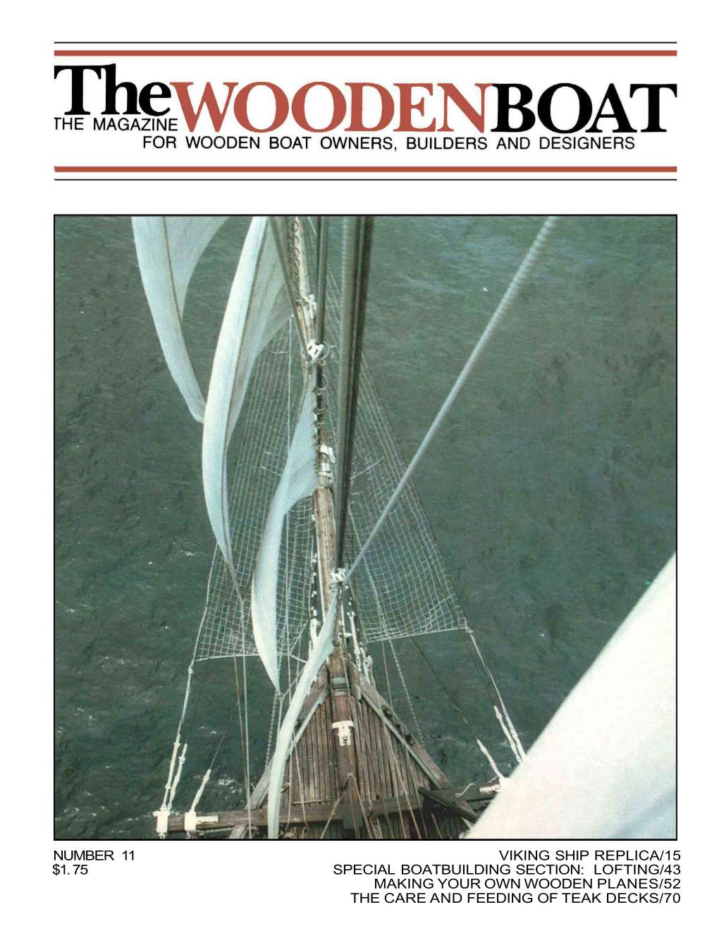 WoodenBoat Issue No. 11 cover