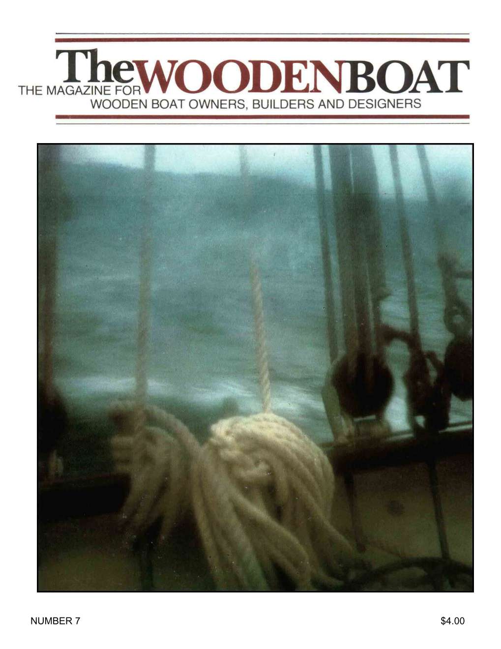 WoodenBoat Issue No. 7 cover
