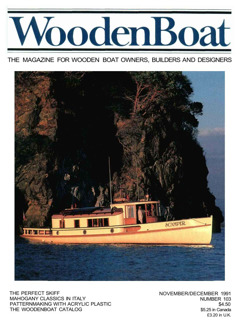 WoodenBoat November/December 1991 cover.