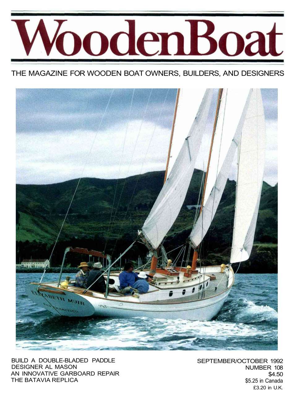 WoodenBoat September/October 1992 cover.