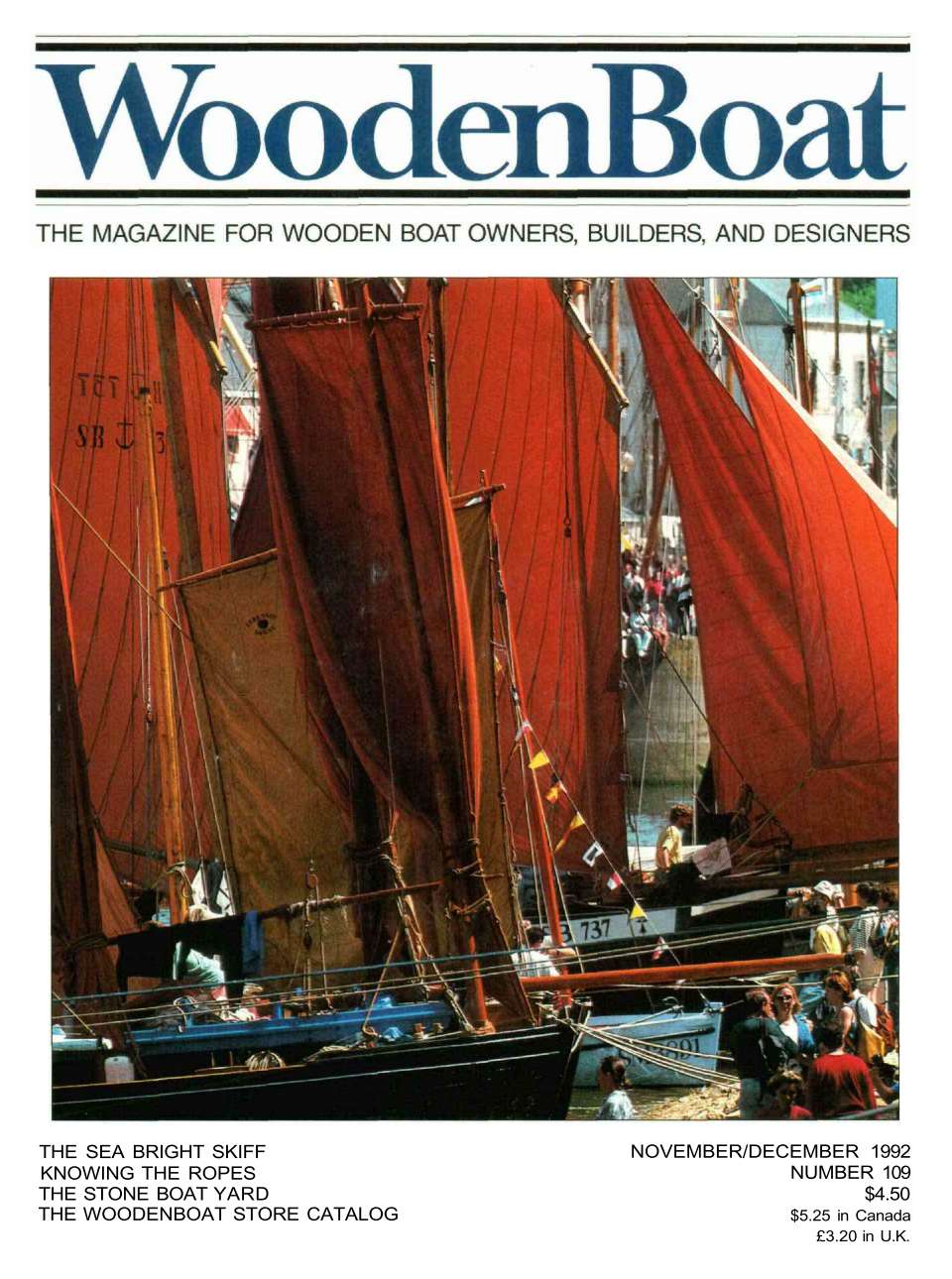 WoodenBoat November/December 1992 cover.