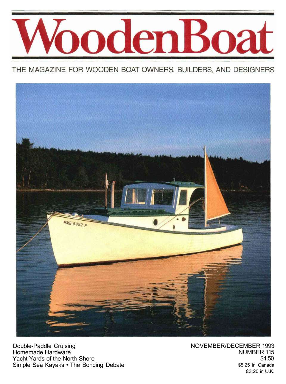 WoodenBoat November/December 1993 cover.