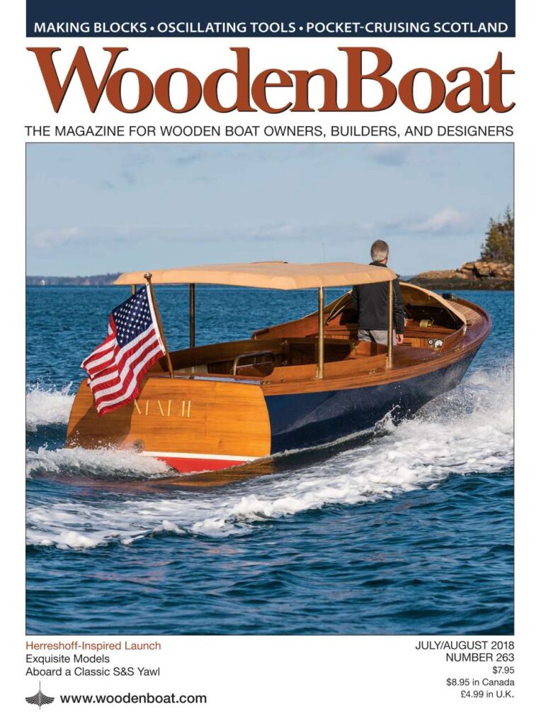 WoodenBoat July/August 2018 issue cover.