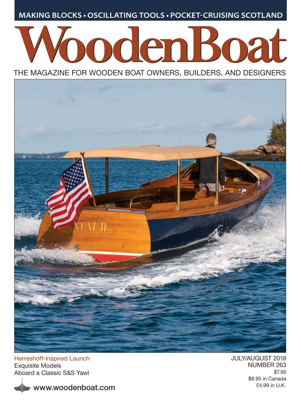 WoodenBoat July/August 2018 issue cover.