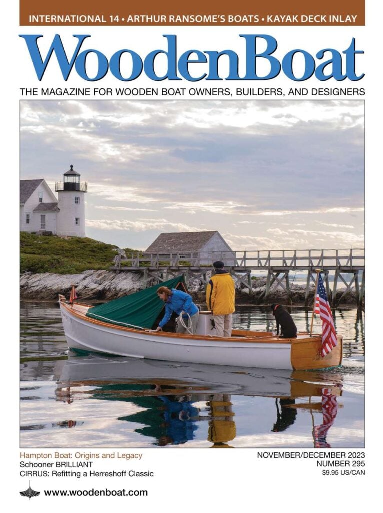 WoodenBoat November/December 2023 issue cover.