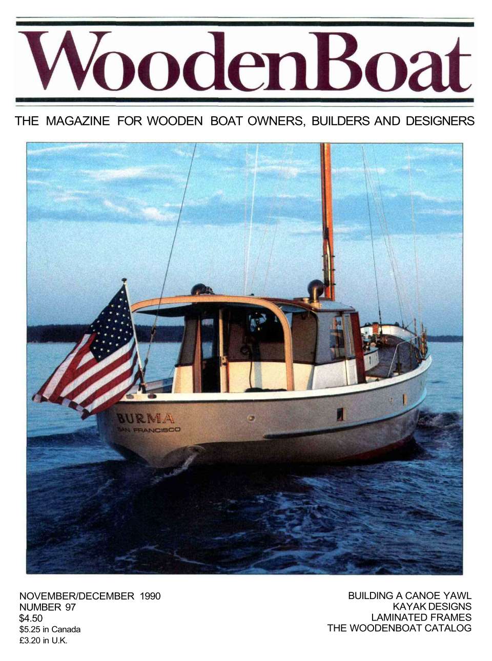 WoodenBoat November/December 1990 cover.