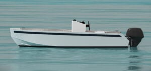 The Crispy 440 utility boat.